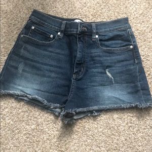 PINK stretch cut offs. Size 8. EUC
